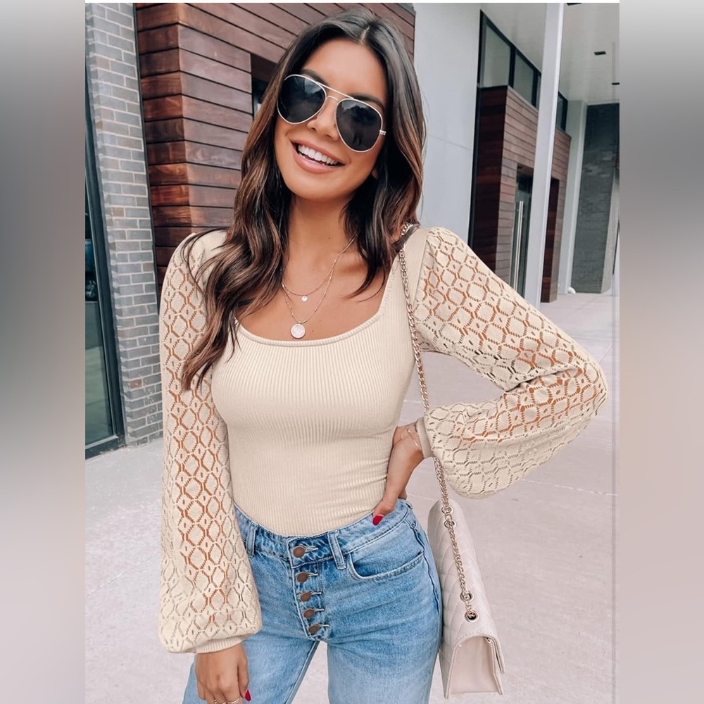 DOROSE puff sleeve top